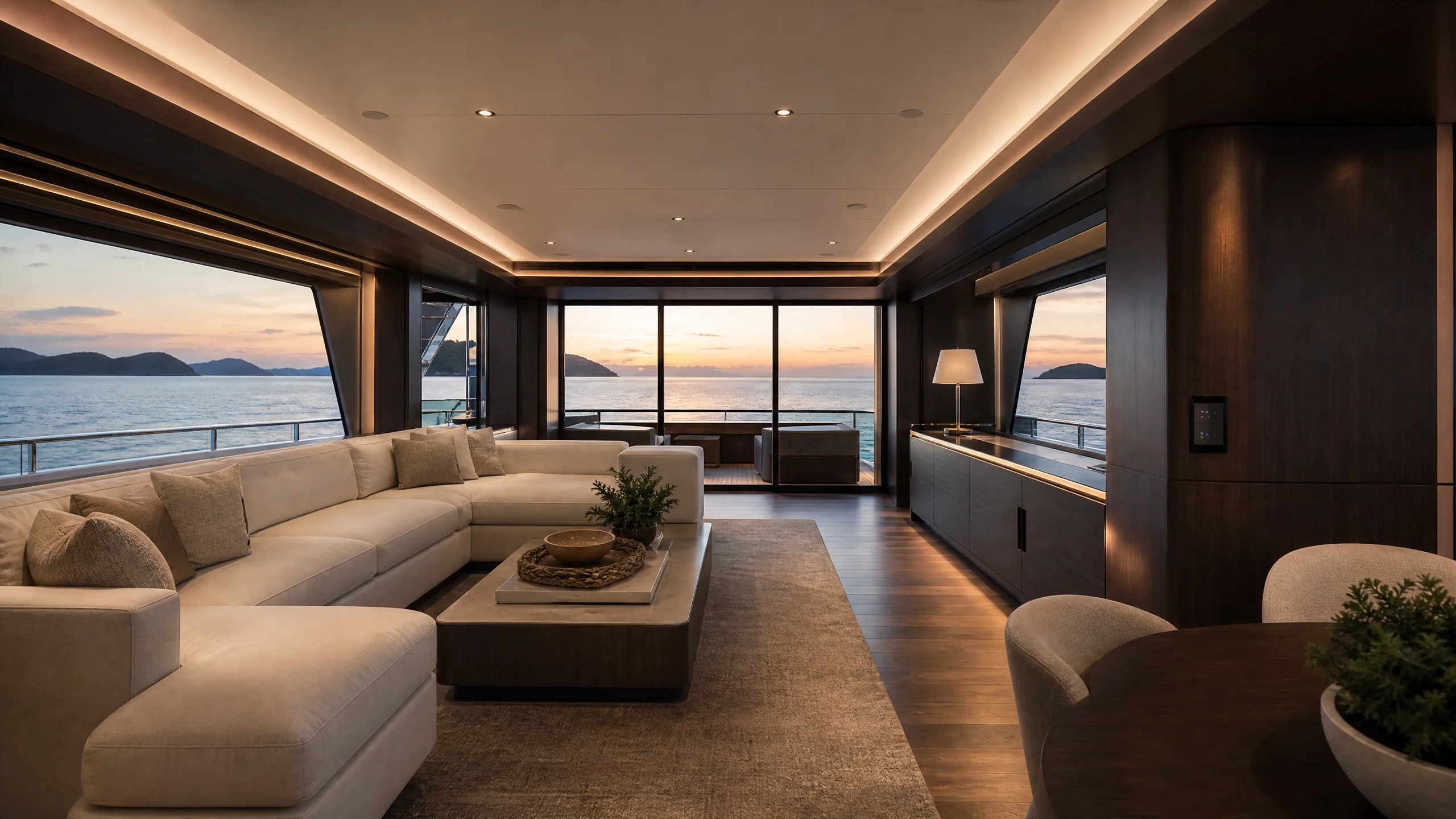 Interior do iate